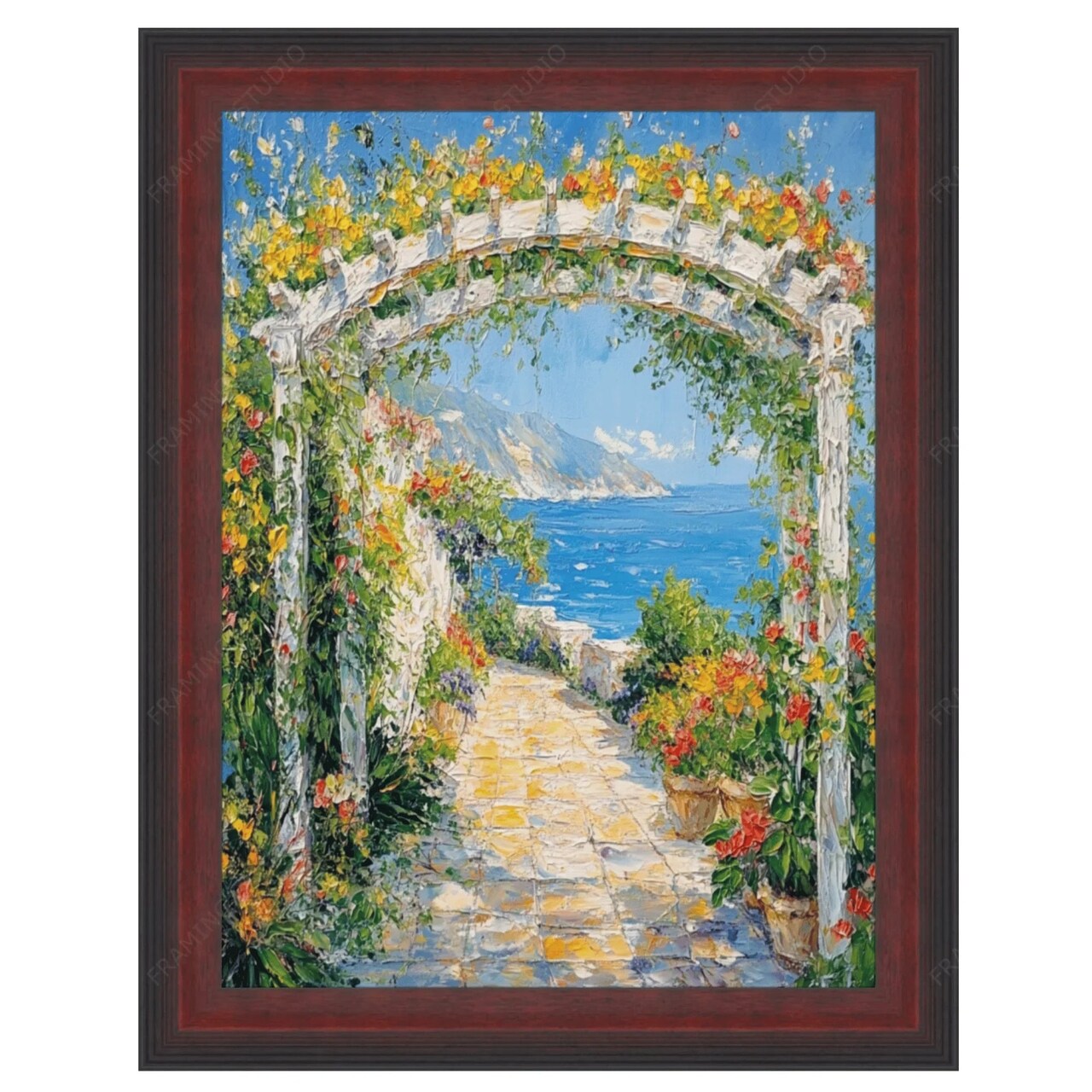 Cherry Wood – 11x14 Certificate Picture Frame With Gold Leaf Finish